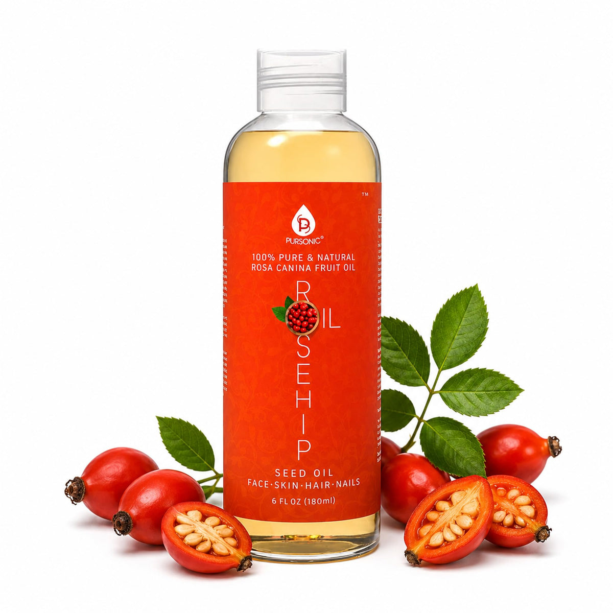 PURSONIC front bottle label showing product identity and volume