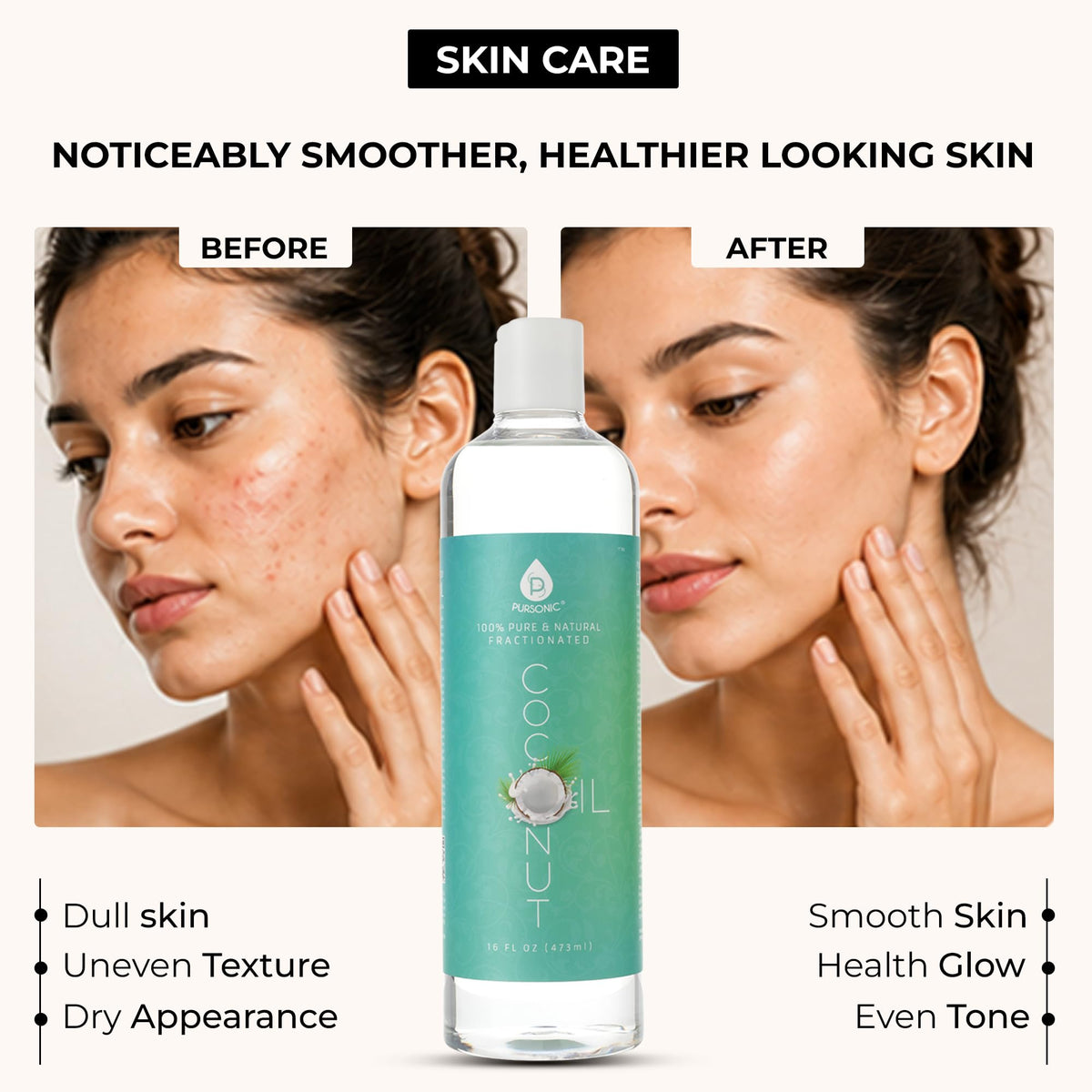 Pursonic oil rubbed into skin on hand demonstrating fast absorption benefit