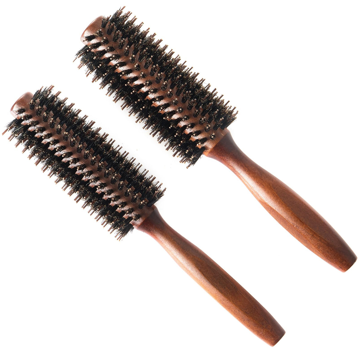 puto close-up spiral barrel boar bristles, enhances shine and glossy finish