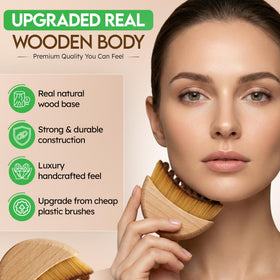 Puur House angled wooden handle showing ergonomic grip benefit