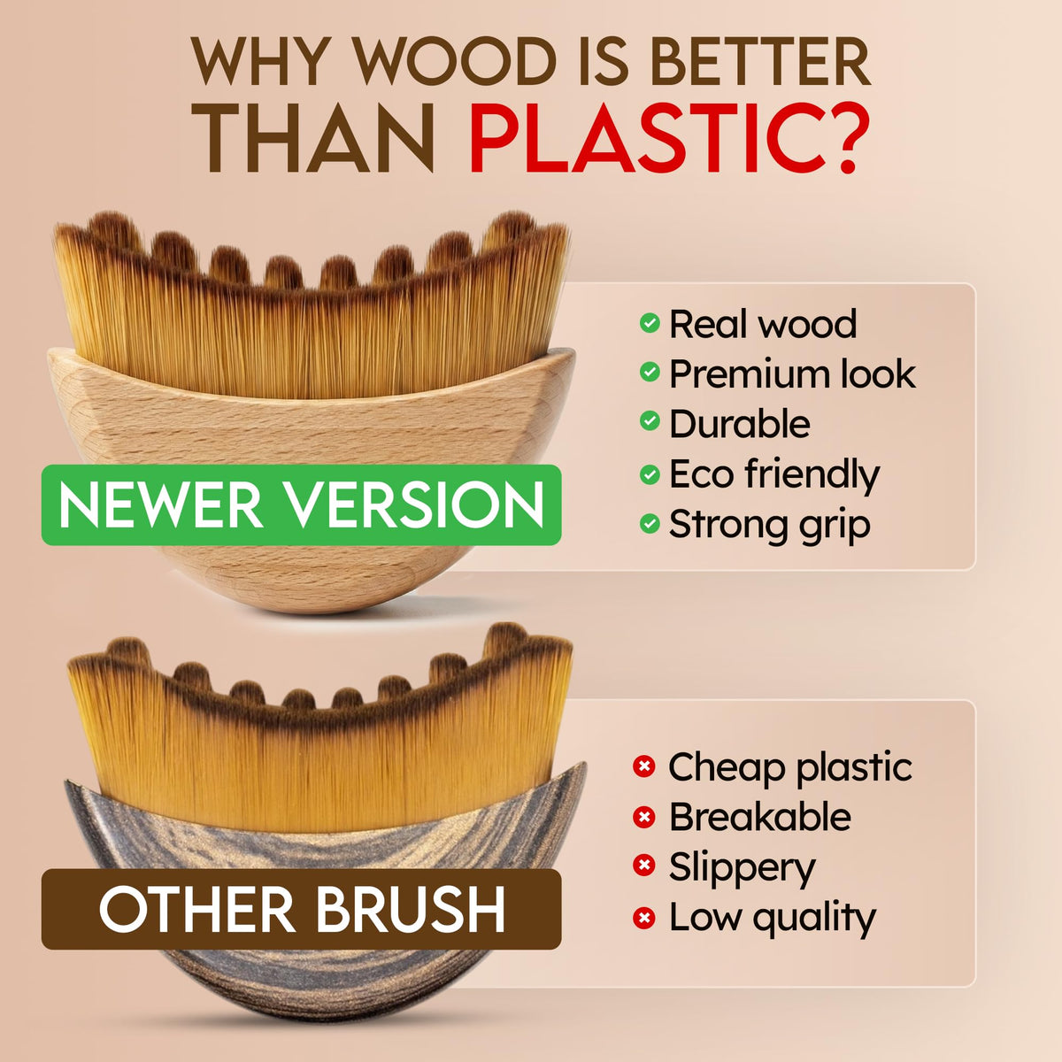 Puur House brush resting next to face oil for smoother strokes