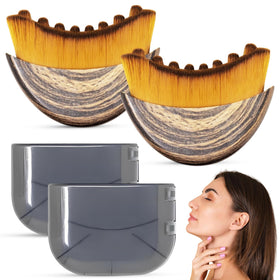 Puur House packaged brush set staged for at-home facial routine