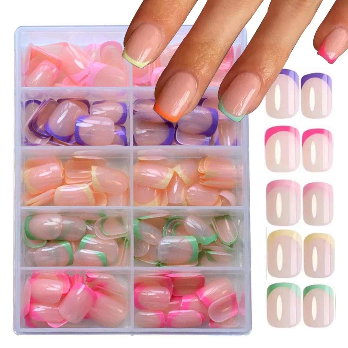 Puyokinm front packaging showing full 240-piece kit and grid box for organized storage