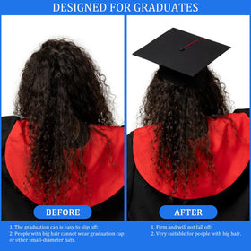 Pvoiue insert installed inside mortarboard demonstrating improved fit