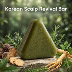 Pwkvsn close-up of shampoo bar texture highlighting botanicals
