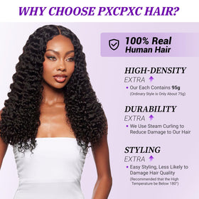 PXCPXC example sew-in installation demonstrating blend with natural hair and secure hold benefit