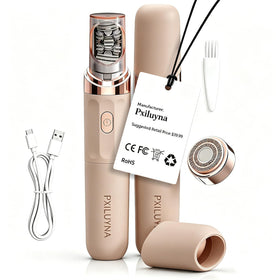 pxiluyna front view rose gold epilator showing compact design and travel-ready benefit