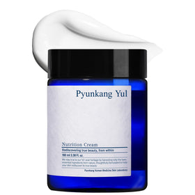 Pyunkang Yul jar front view showing clean packaging and moisturizing promise