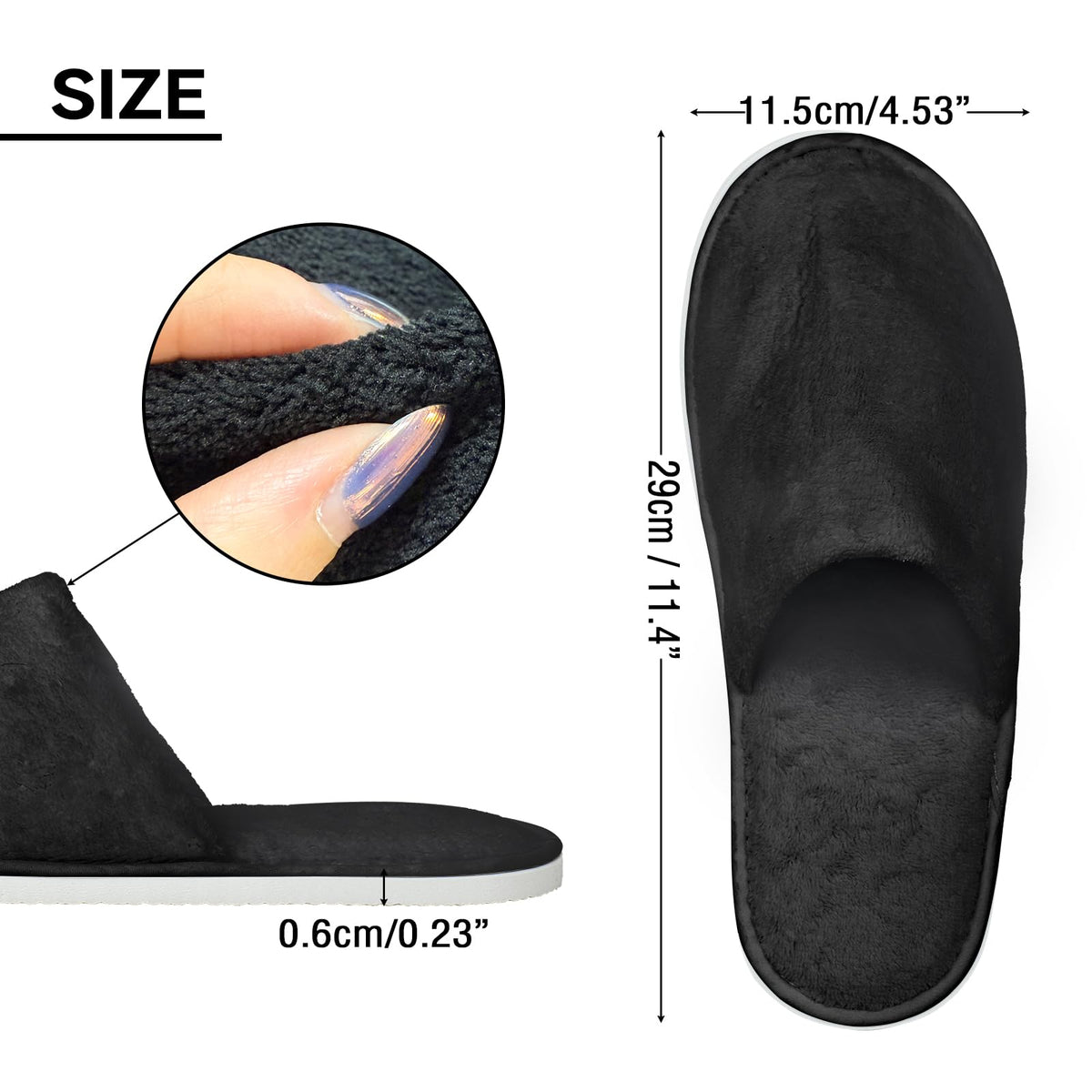 QatmMkt individually wrapped slipper pair demonstrating hygiene