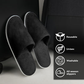 QatmMkt slippers packed in travel bag offering compact convenience