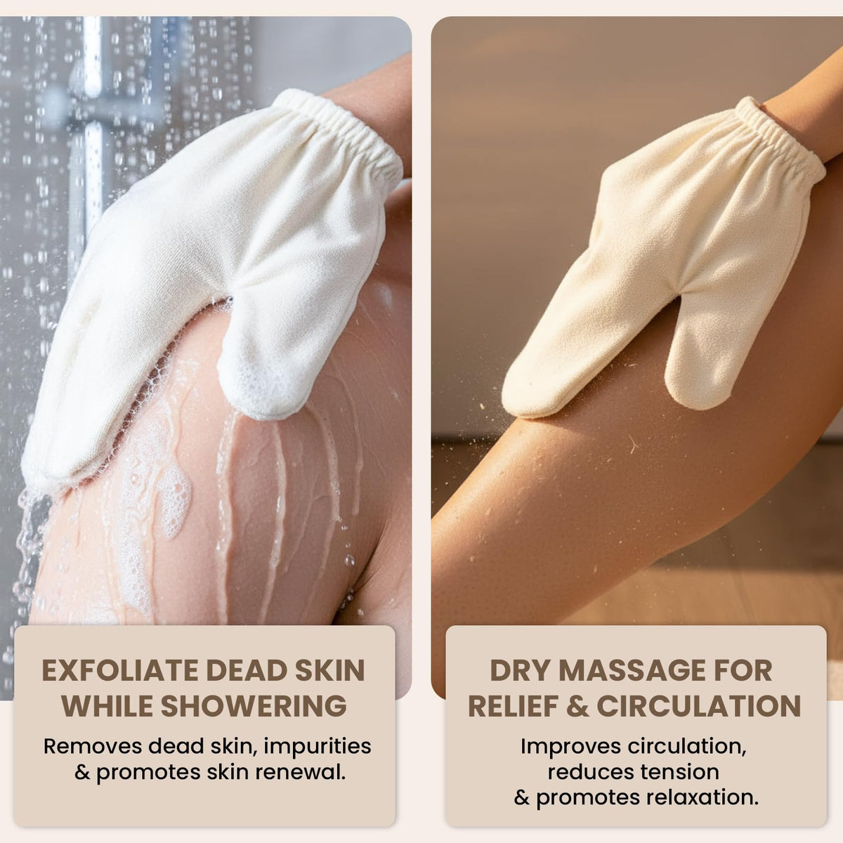 QAUUHJL dry brushing demonstration to stimulate circulation