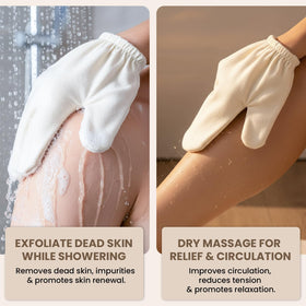 QAUUHJL dry brushing demonstration to stimulate circulation
