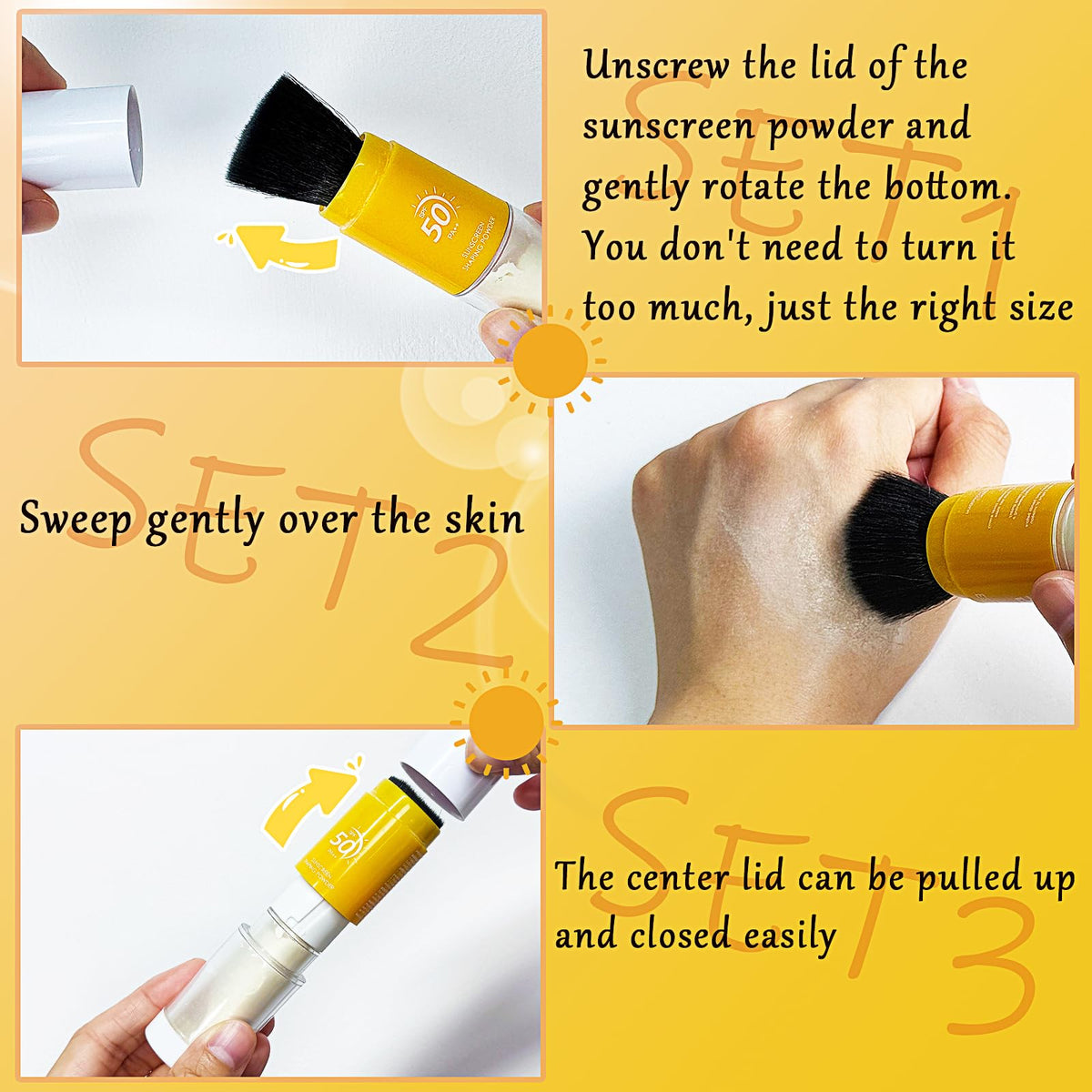 Qawnfy close-up showing translucent matte finish blurring pores