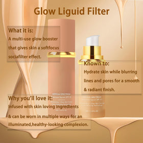 Qawnfy foundation worn outdoors, lifestyle image shows natural daytime coverage