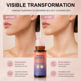 QBHCYH applying roll-on to brows for precise targeted hydration and neat application