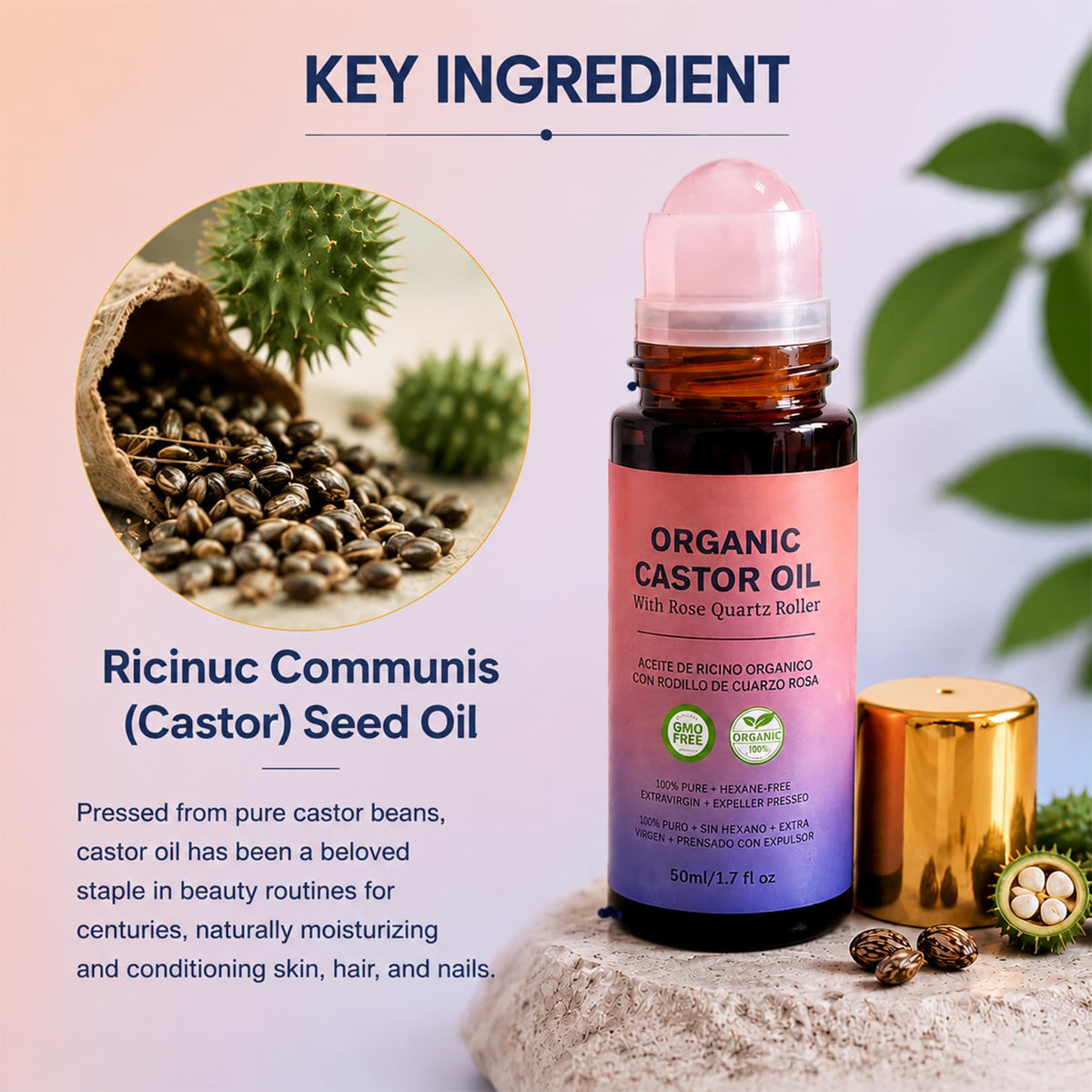 QBHCYH size comparison in hand illustrating compact travel-friendly 50ml bottle