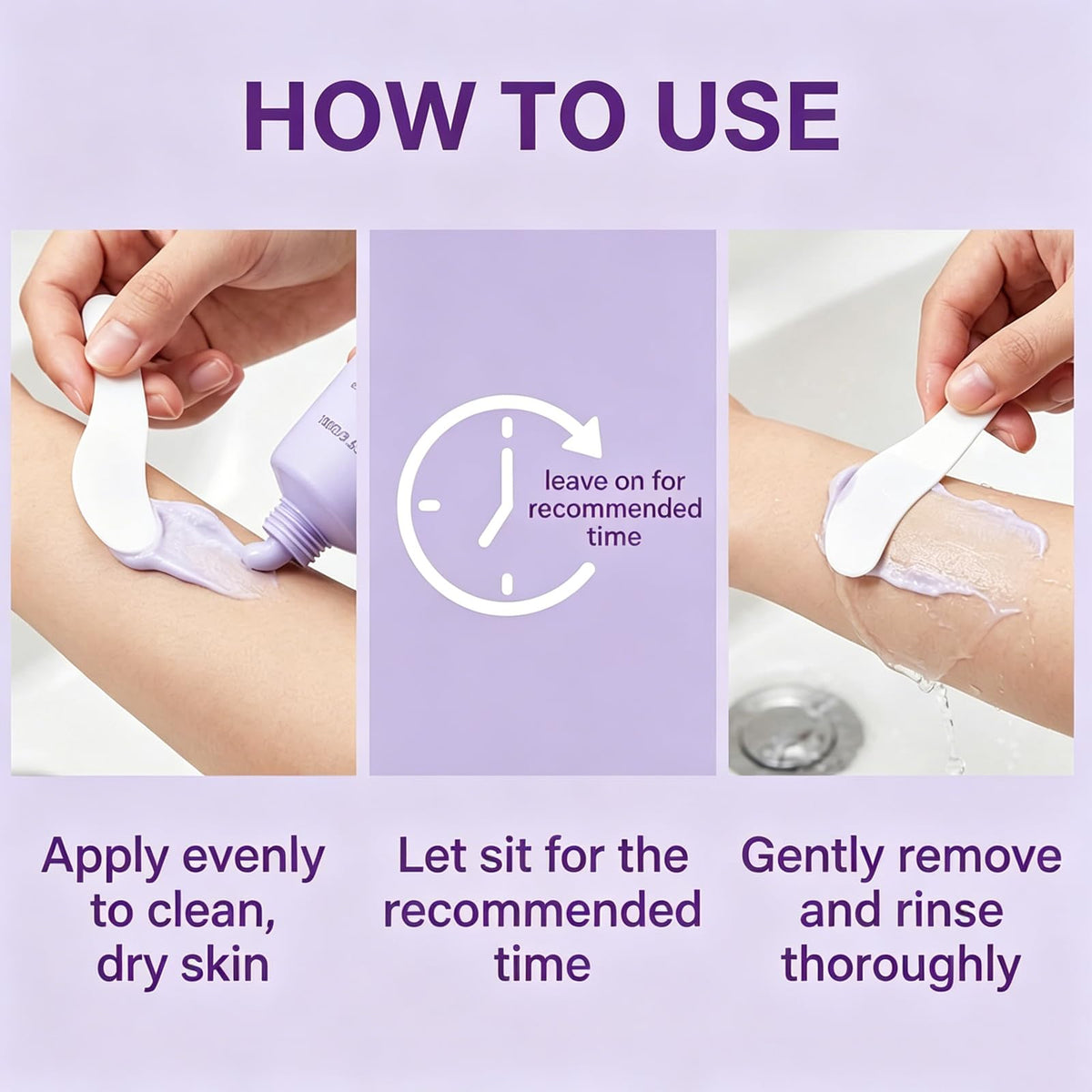 Qbustv used on bikini area illustrating precise gentle application