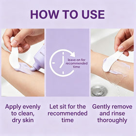 Qbustv used on bikini area illustrating precise gentle application