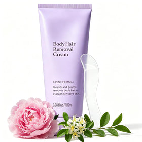 Qbustv packaging front view showing gentle hair remover benefit