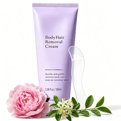 Qbustv packaging front view showing gentle hair remover benefit