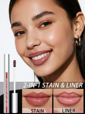 QCMME texture film on lips showing thin matte finish and comfort