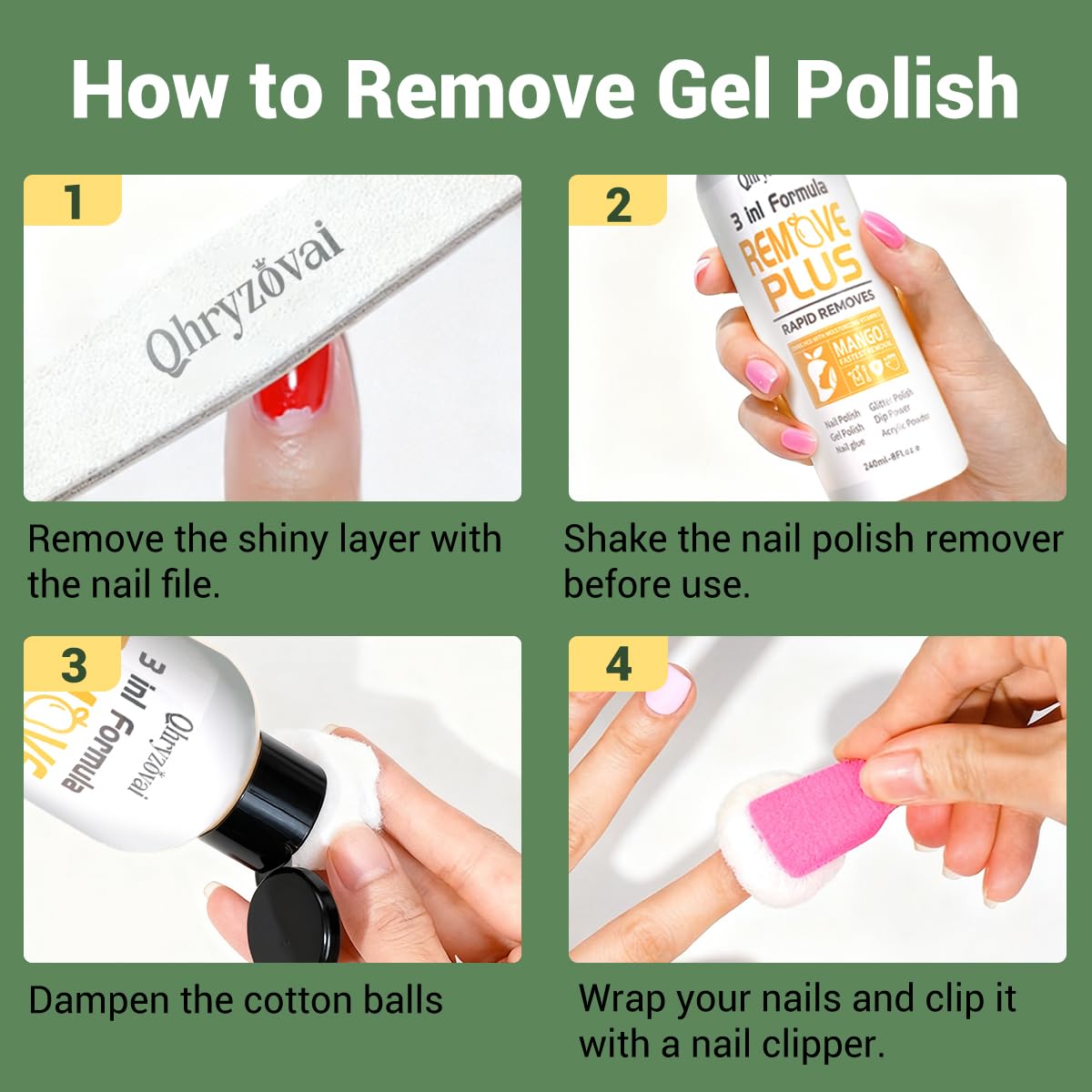 Qhryzoval professional salon tech using remover for efficient service