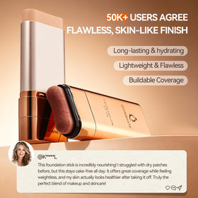 QIANWHITE creamy stick texture close-up demonstrating hydrating glide