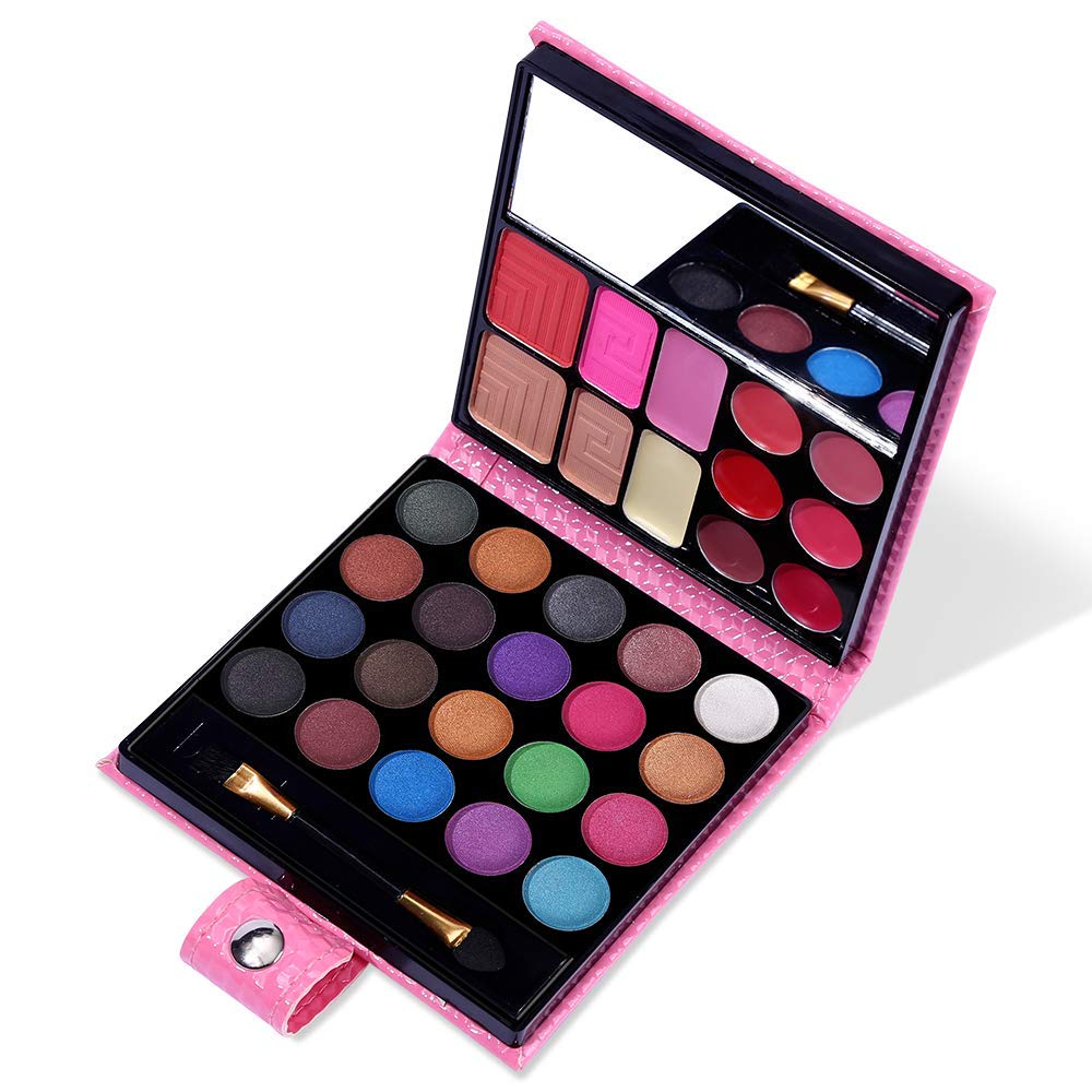 QiBest front-open palette showing full shadow and gloss range for versatile looks