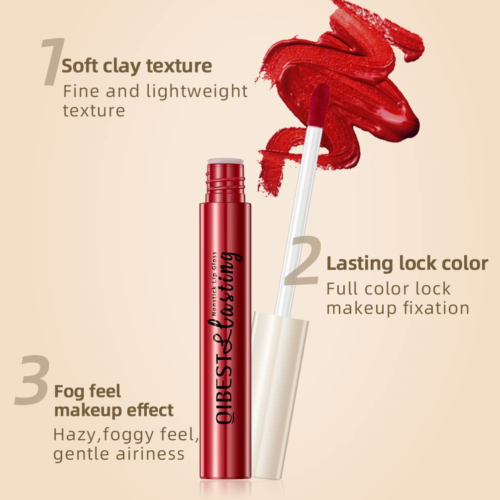 QiBest matte texture close-up highlighting velvety non-sticky finish