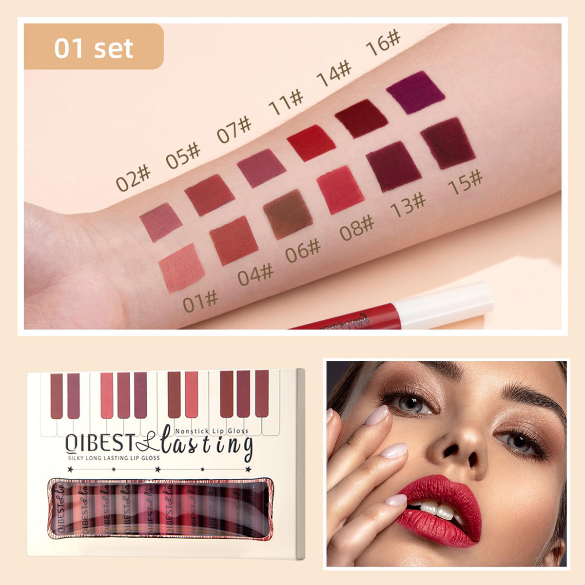 QiBest applicator wand closeup demonstrating smooth precise application
