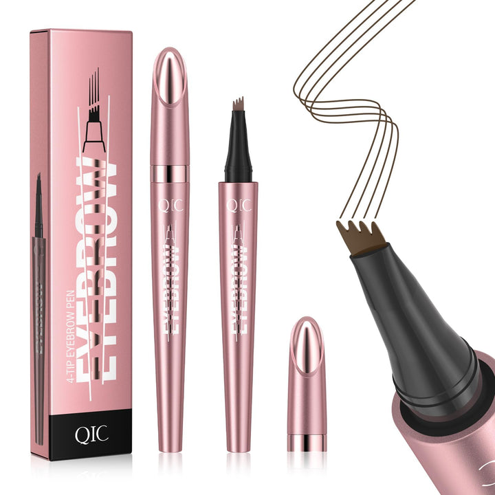 QIC 4-tip microblading pen front packaging showing product and color