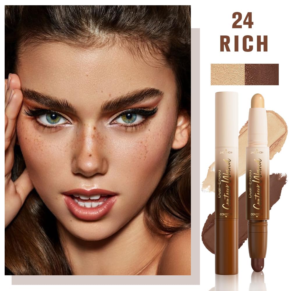 QIDSTERS dual-ended close-up displaying contour and highlighter tips for precise application