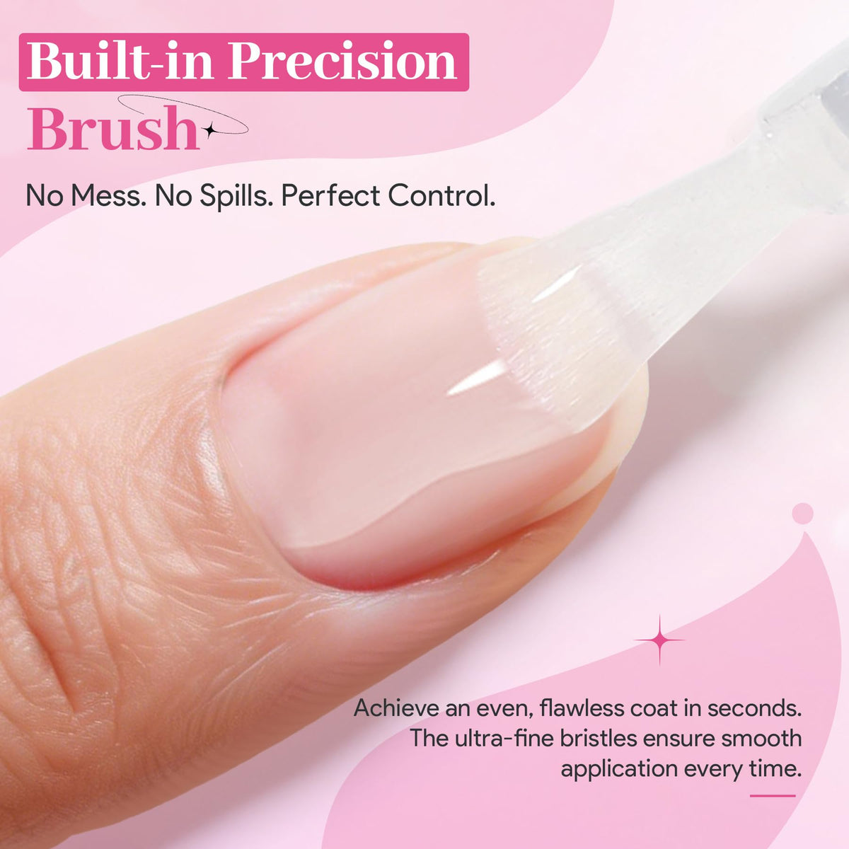 QIEK clear glue texture pool illustrating smooth, bubble-free benefit
