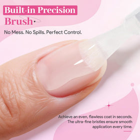 QIEK clear glue texture pool illustrating smooth, bubble-free benefit