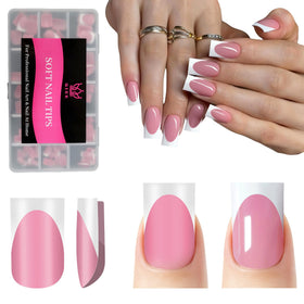 QIEK front packaging showing deep pink French tip kit and quick application benefit