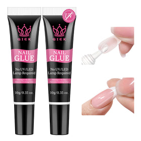 QIEK front view of two glue tubes showing packaging and quantity benefit