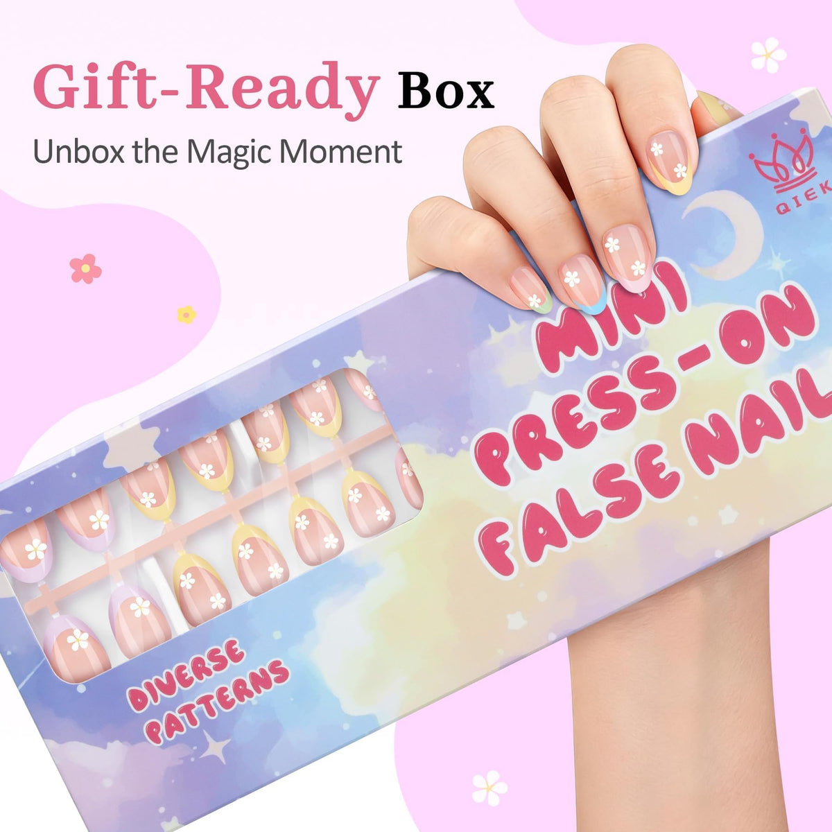 QIEK gift-ready packaging lifestyle shot emphasizing instant unboxing fun
