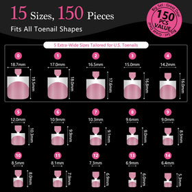 QIEK numbered grip tabs for fast size selection and accurate fit