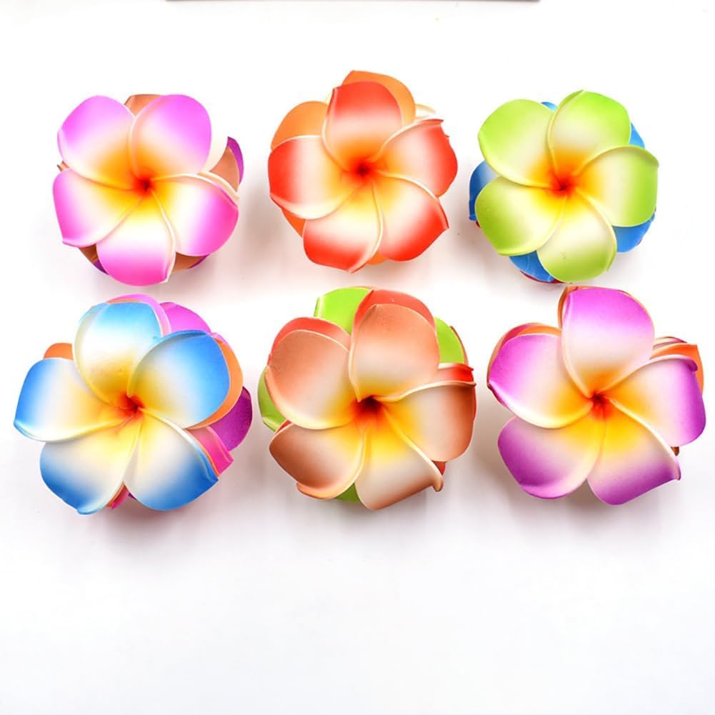 Qintreesify close-up of plumeria petal texture highlighting realistic look and durability