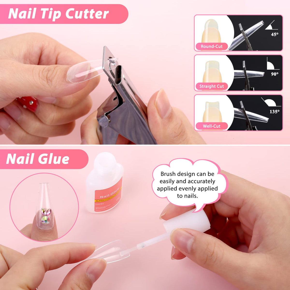 Qinzave cuticle pusher and trimmer close view to remove residue safely