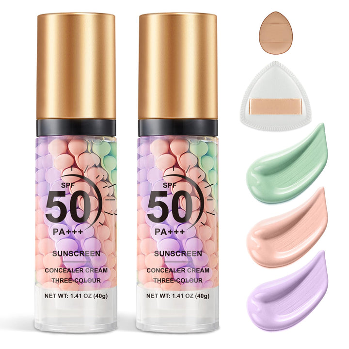 QIUFSSE front packaging showing dual tubes and SPF50 benefit