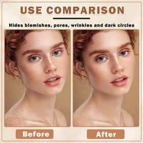 QIUFSSE being applied with a brush for even coverage and natural look