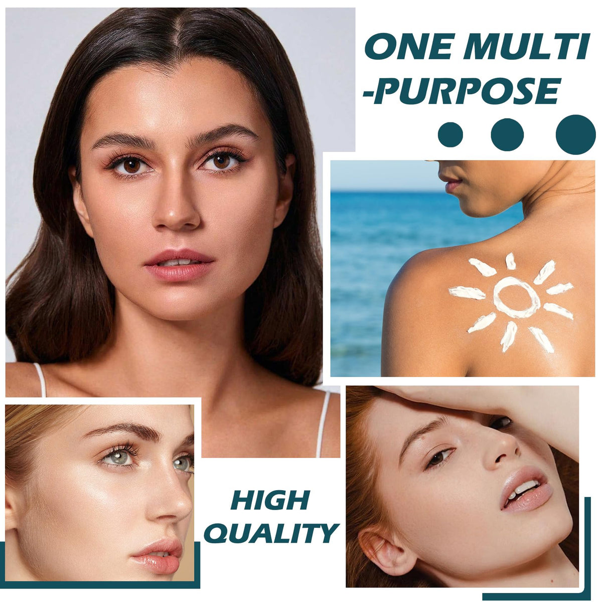 QIUFSSE product label detail showing SPF35 PA+++ mineral sunscreen benefit