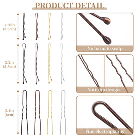 QIUTIMIY pins in use securing a bun demonstrating strong hold for updos and long events