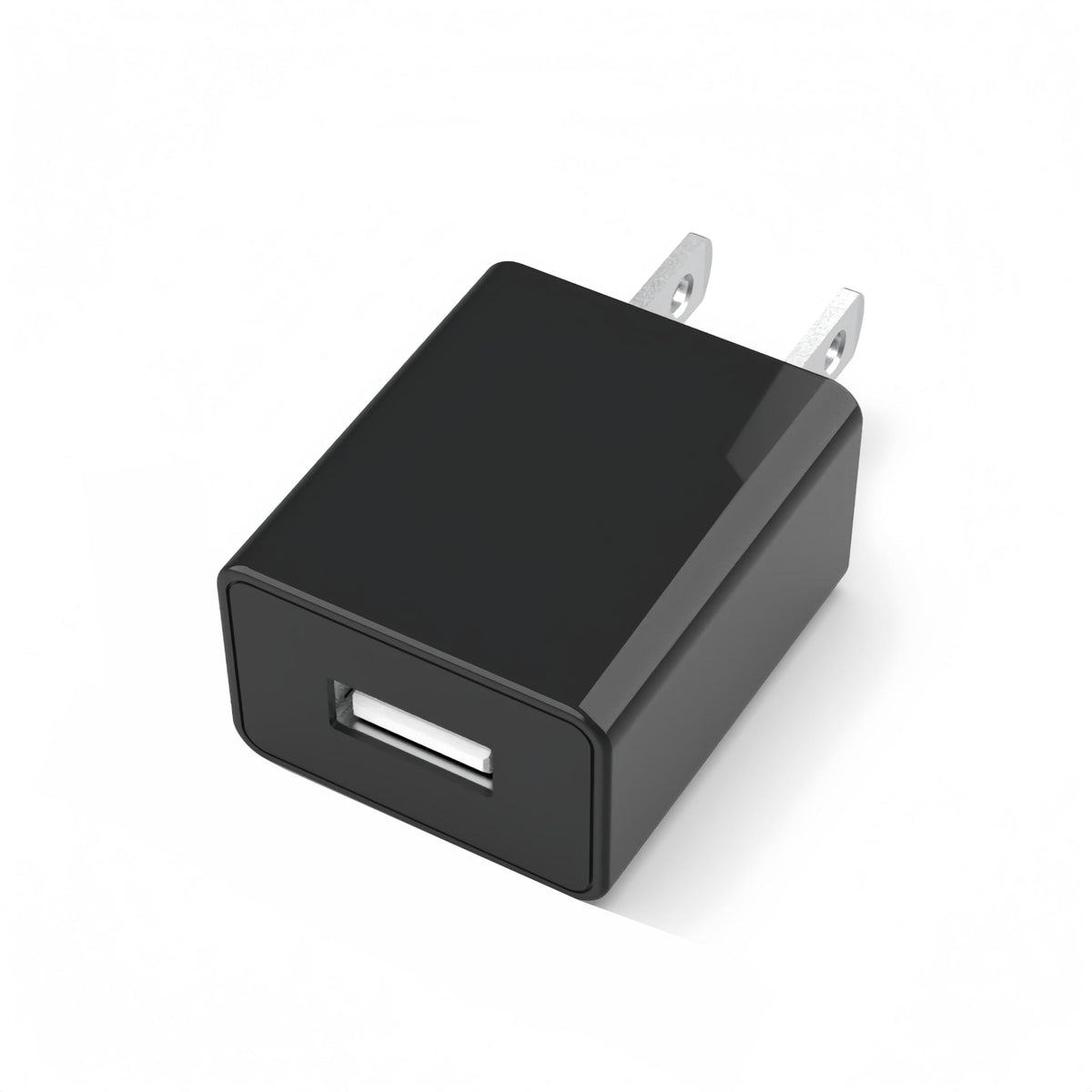 Qjin front view adapter showing compact design and USB port, reliable charging