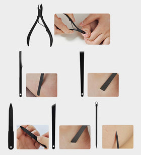 QLNE manicure scissors and cuticle trimmer for neat shaping