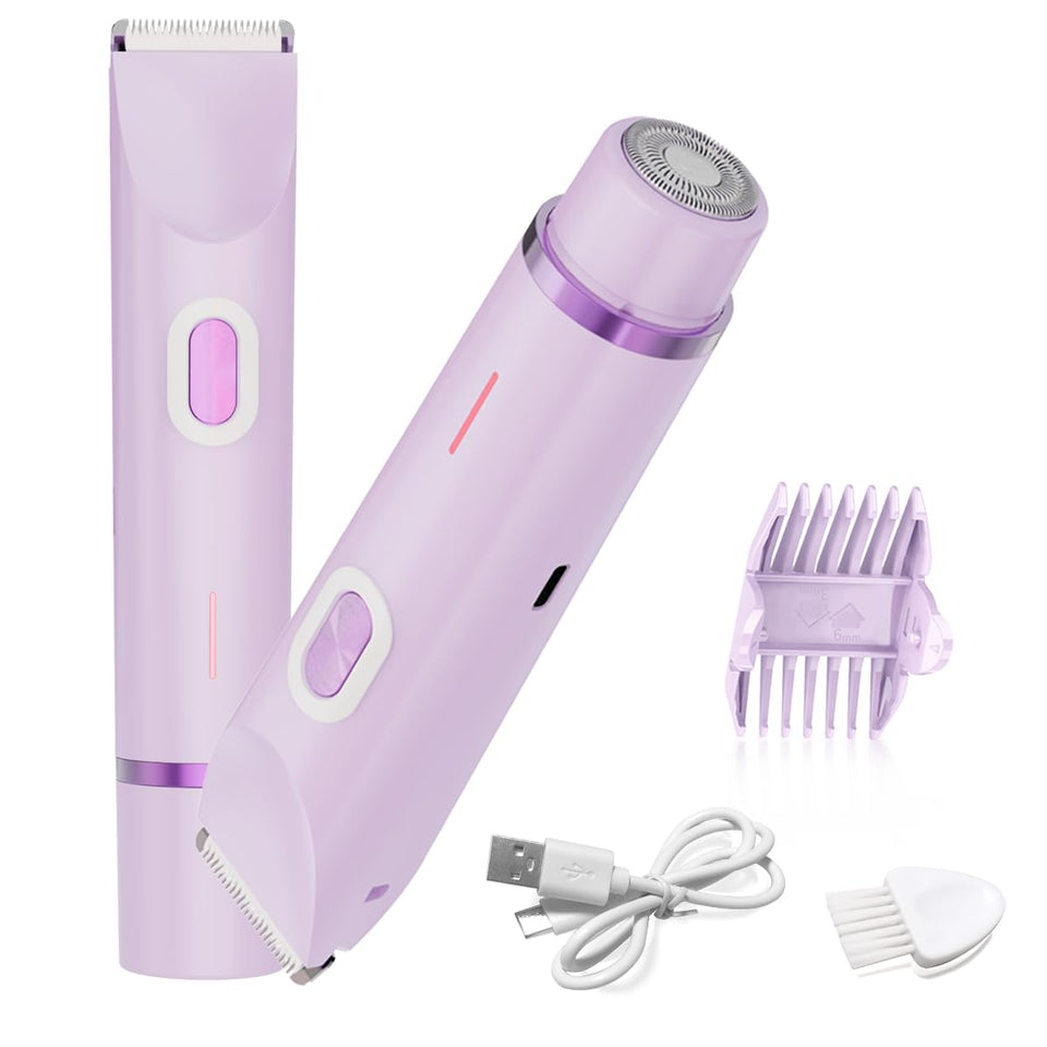 QLWQ trimmer front view showing compact ergonomic handle and heads for easy control