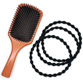 Qooocy close-up of fabric texture and soft finish protecting hair from breakage