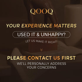QOOQ neck and underarm use demonstrating targeted care for delicate areas