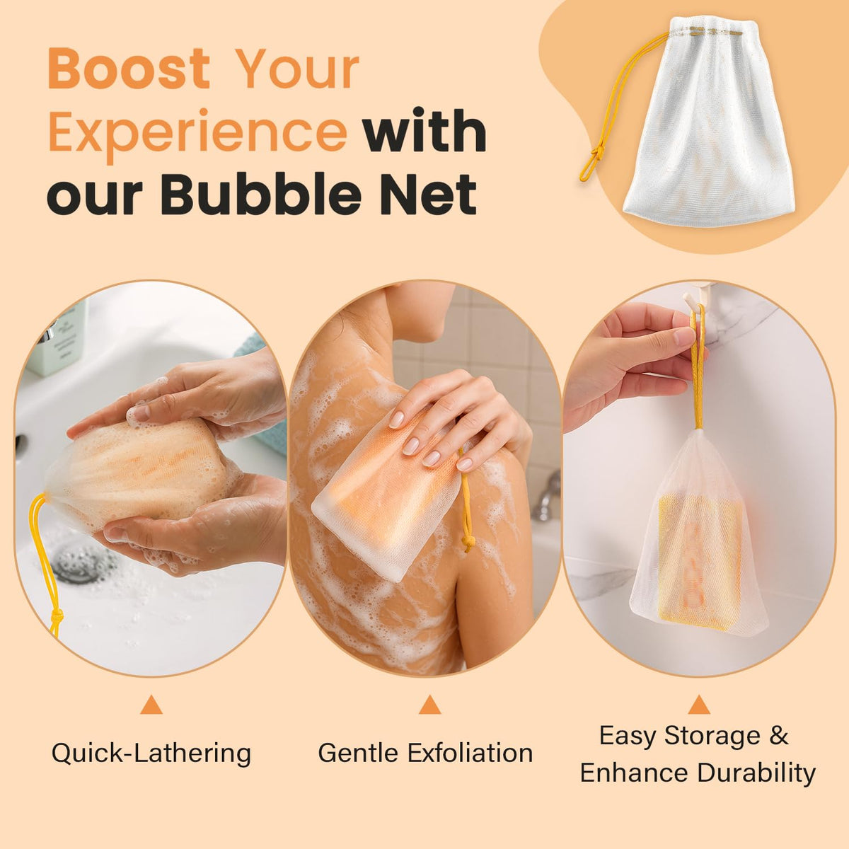 QOOQ soap pictured with sunscreen to show daytime protection pairing